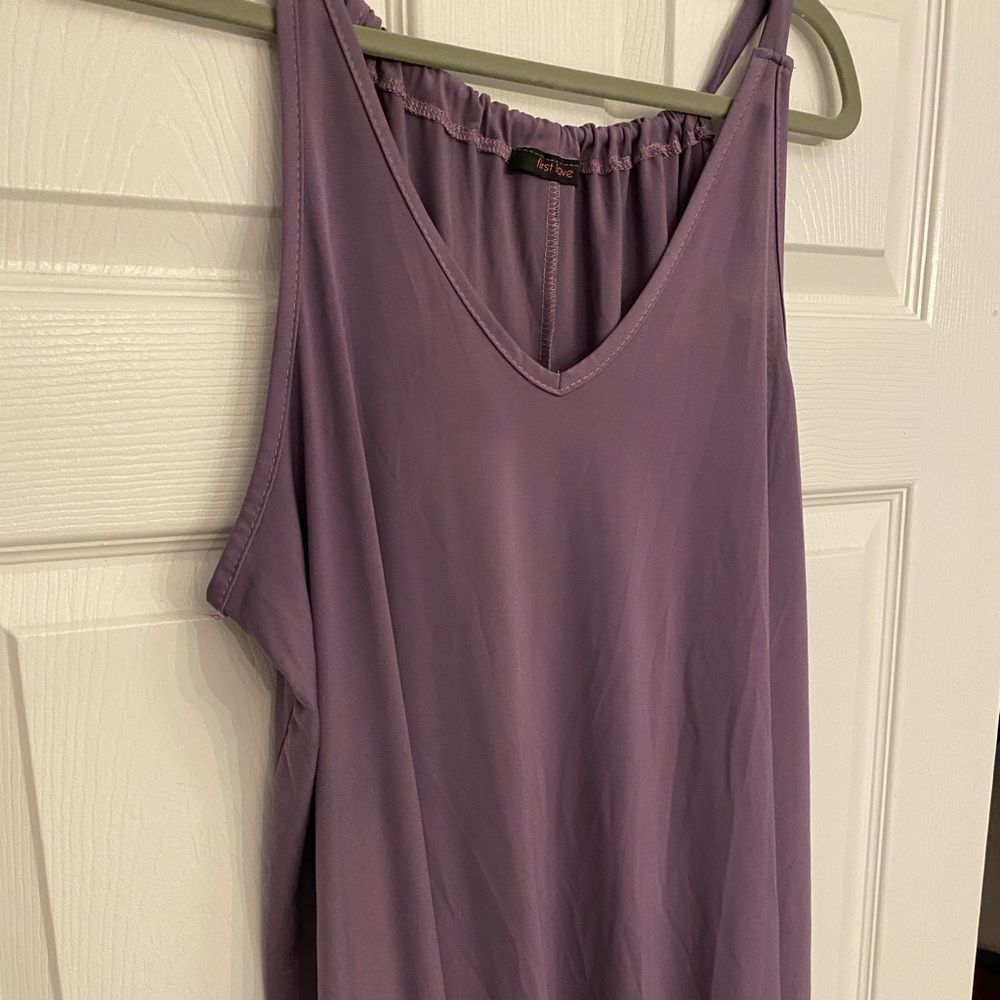 Purple flowy tank